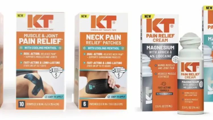 KT Expands Beyond Kinesiology Tape with New Wearable Patches and Topical Pain Relief Line