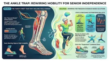 New Research Reveals Ankle Mobility, Not Weak Knees, is the Key to Senior Independence and Fall Prevention