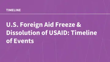 President Trump and His Administration Implement sweeping Executive Actions Impacting U.S. Global Health Efforts from Day One of Second Term