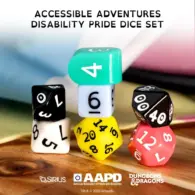 Wizards of the Coast, Sirius Dice, and AAPD Launch the Disability Pride Dice Set to Make Tabletop Gaming More Accessible